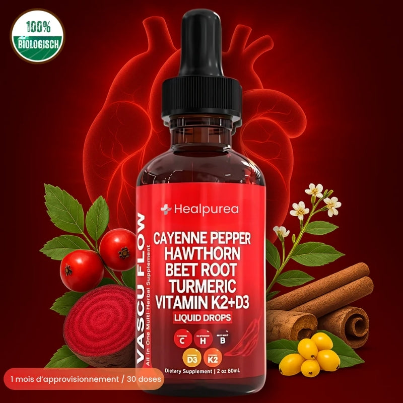 Healpurea™ Élixir Circulation & Cœur – Formule Liquide Active