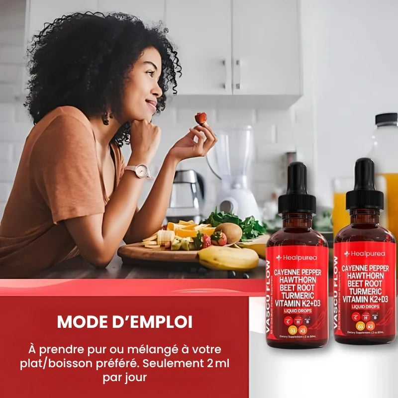 Healpurea™ Élixir Circulation & Cœur – Formule Liquide Active